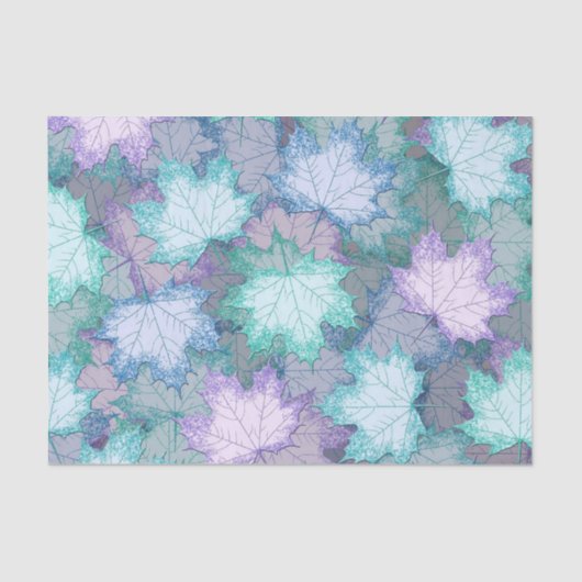 Papier Mousseline Soft Pastel Feuilles (Recto)