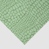 Papier Mousseline Soft Sage Green Snake Skin Scales Decoupage (Détail)