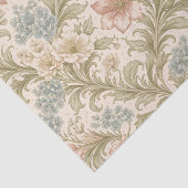 Papier Mousseline Soft Scrollwork Garden Floral Pattern (Détail)