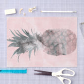 Papier Mousseline Soirée d'ananas rose Gold Pink Tropical (Artisanat)