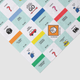 Papier Mousseline soirée de jeu de société Monopoly en carton