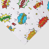 Papier Mousseline soirée motif super héros (Détail)