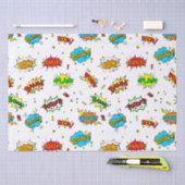 Papier Mousseline soirée motif super héros (Artisanat)