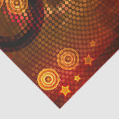 Papier Mousseline Soirée Orange Disco Dance des années 70 (Détail)