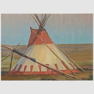 Papier Mousseline « Soirée sur la réserve Blackfeet » par Maynard