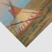 Papier Mousseline Soirée sur la réserve Blackfoot de Dixon (Détail)