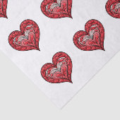 Papier Mousseline Sois à moi cœurs (Détail)