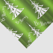Papier Mousseline Sois Joyeux Noël Vert (Détail)