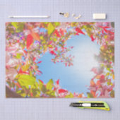 Papier Mousseline Sois ma Valentine Nature fleurit Coeur en fleurs (Artisanat)