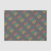 Papier Mousseline Soixante gris rétro (Recto)