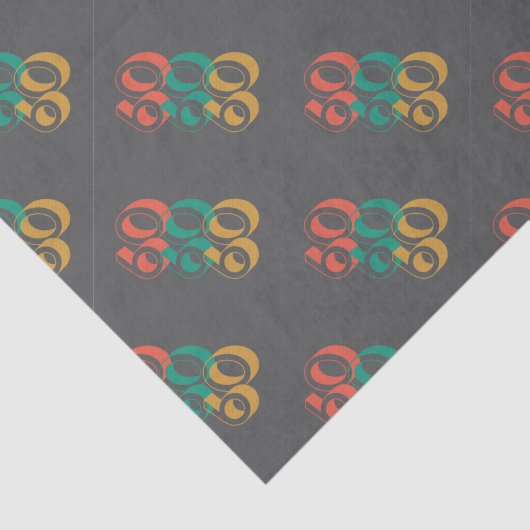 Papier Mousseline Soixante gris rétro (Détail)