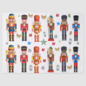 Papier Mousseline soldat de jouets de vacances Nutcracker motif (Recto)
