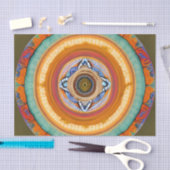 Papier Mousseline Soleil céleste Mandala (Artisanat)