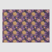 Papier Mousseline Soleil céleste violet et étoile (Recto)