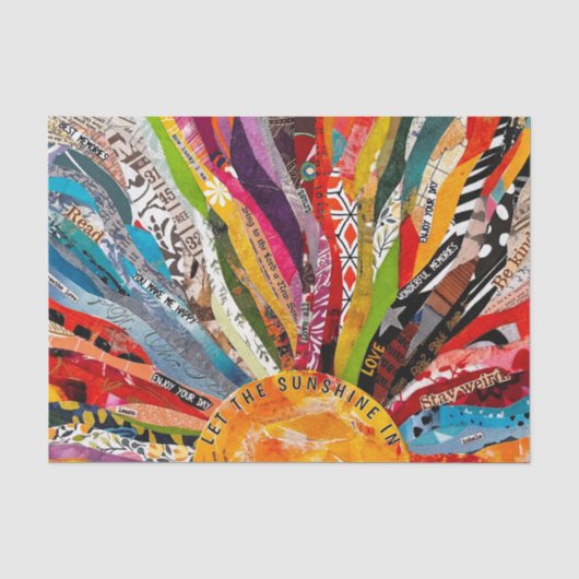 Papier Mousseline Soleil en techniques mixtes (Recto)