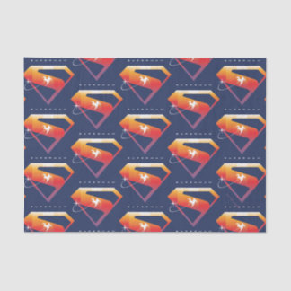 Papier Mousseline Soleil Tourner Superman Shield