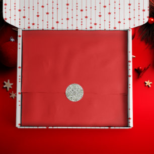 Papier Mousseline Solide Rouge creux