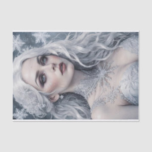 Papier Mousseline Solstice Queen Silver Hair Cold Decoupage