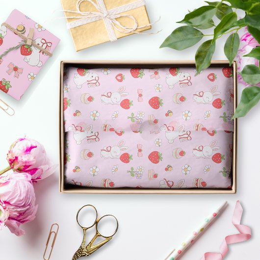 Papier Mousseline Some Bunny Birthday Pink