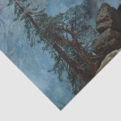 Papier Mousseline Sommet de Moran de la Sierras Peinture (Détail)