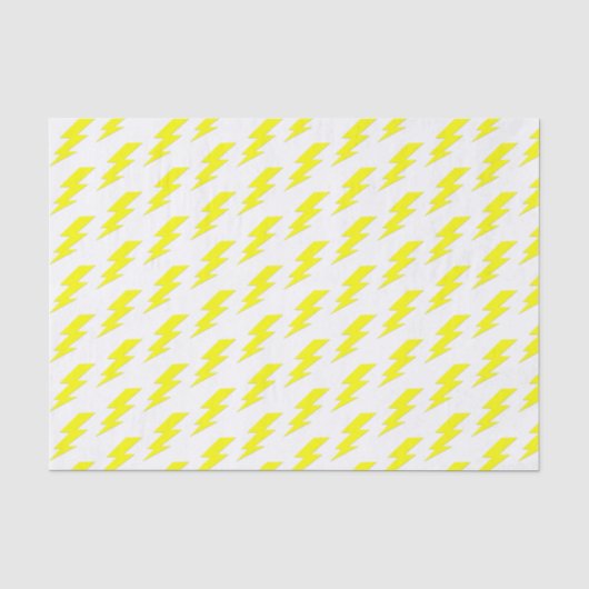 Papier Mousseline Son électricité| Éclair jaune (Recto)