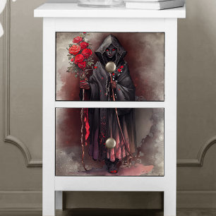 Papier Mousseline sorcellerie Sorcière foncée foncée foncée brilla