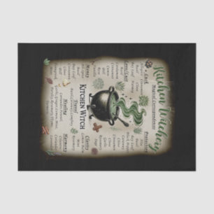 Papier Mousseline Sorciellerie de cuisine Correspondances magiques d