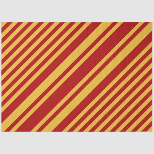 Papier Mousseline Sorcier Rouge et Or (Recto)
