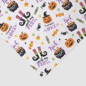 Papier Mousseline Sorcière Citrouille Halloween Decoupage (Détail)