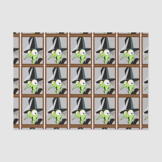 Papier Mousseline Sorcière Dans Le Papier Tissu Miroir (Recto)