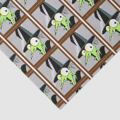 Papier Mousseline Sorcière Dans Le Papier Tissu Miroir (Détail)