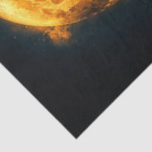 Papier Mousseline Sorcière de découpage Silhouette brillant orange l (Détail)