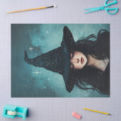 Papier Mousseline Sorcière de nuit Découpage Tissu papier pour meubl (Artisanat)