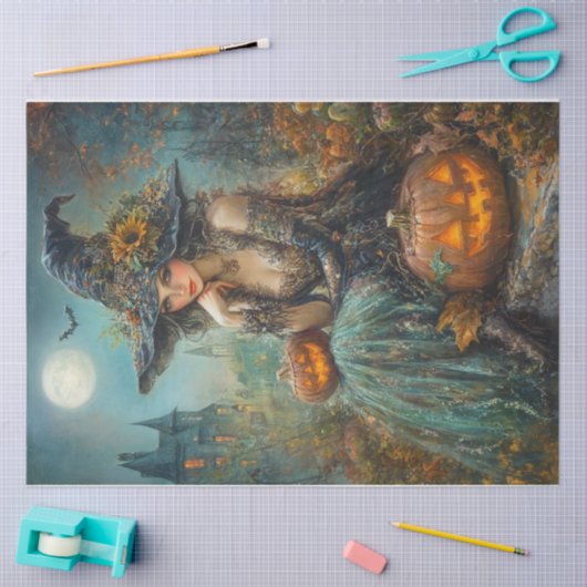 Papier Mousseline Sorcière de récolte (Artisanat)