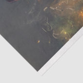 Papier Mousseline Sorcière d'Halloween lunaire en violet (Détail)