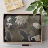 Papier Mousseline Sorcière en Halloween Fleurs Lune Découpage Tissu  (Cadeau)