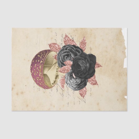 Papier Mousseline Sorcière Ephemera Design série #1 (Recto)