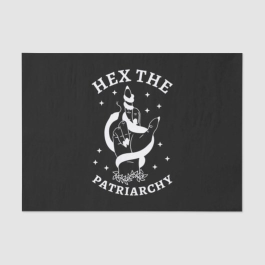 Papier Mousseline Sorcière féministe - Hex Le Patriarcat III (Recto)