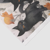 Papier Mousseline Sorcière fille 3 Halloween papier découpage (Détail)