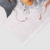 Papier Mousseline Sorcière fille 4 Halloween papier découpage (Détail)