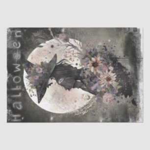 Papier Mousseline Sorcière florale mystique