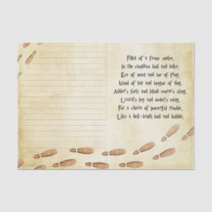 Papier Mousseline Sorcière magique en papier de découpage