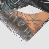 Papier Mousseline Sorcière maléfique foncée (Détail)