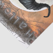 Papier Mousseline Sorcière maléfique foncée (Détail)