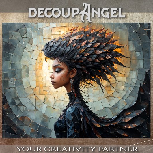 Papier Mousseline Sorcière moderne : Asha - Découpage -