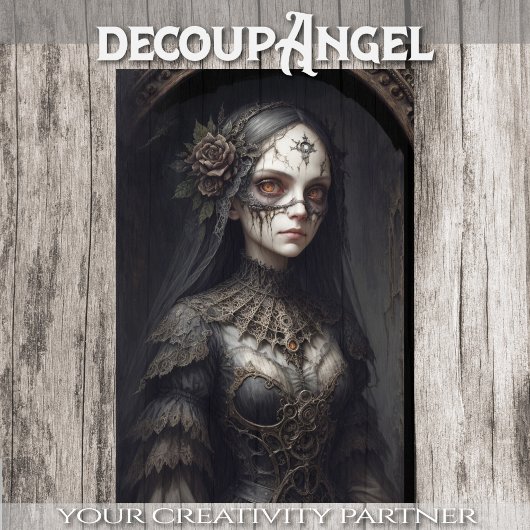 Papier Mousseline Sorcière mystique : Clarissa - Découpage -