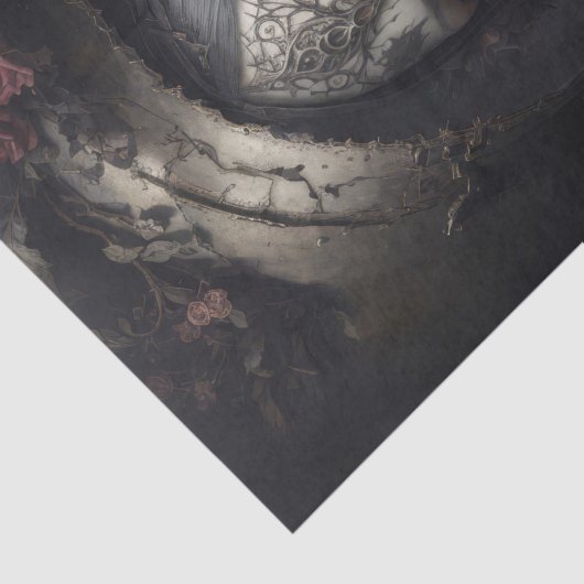 Papier Mousseline Sorcière mystique : Lavinie - Découpage - (Détail)