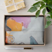 Papier Mousseline Sorcière rouge gras avec potions Découpage (Cadeau)