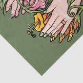 Papier Mousseline Sorcière verte Magick (Détail)