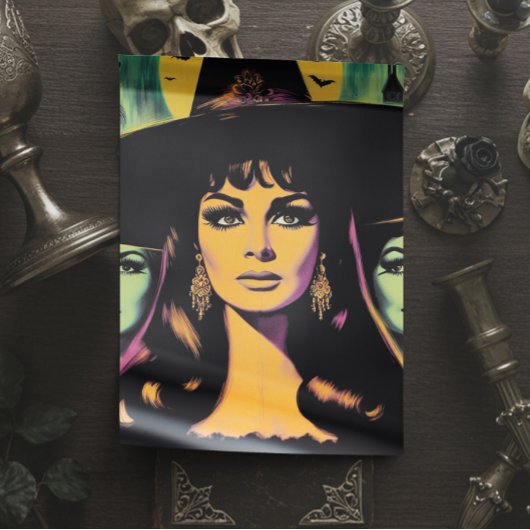 Papier Mousseline Sorcière Vintage